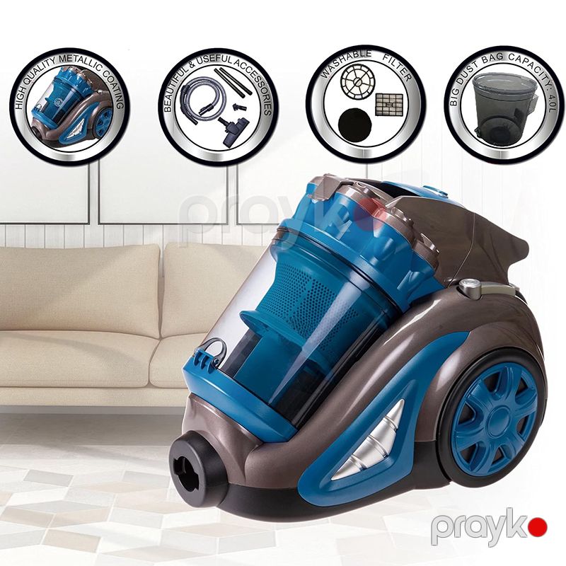 Yeni Unikal Dizaynda Tiffany Blue Torbasız Multi-Siklon Tozsoran 1800W Gücündə Səmərəli Toz Toplayıcı — Tozsoran, Bakı (3)