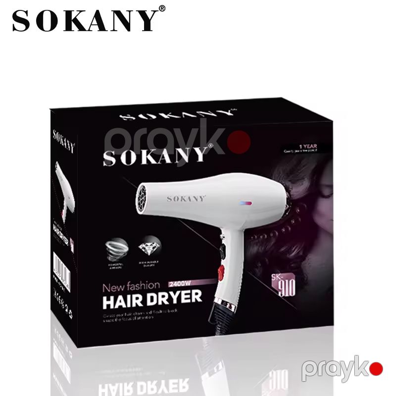 Sokany SK-910 Çoxfunksiyalı Elektrikli Saç Feni Saç Şəkilləndirici Fen Hava Feni 2400W — Fən, Bakı (4)