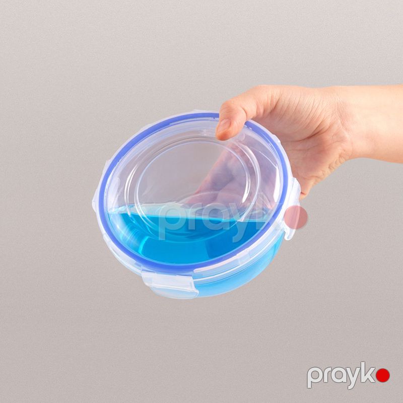 4-lü Plastik Saxlama Qabı Yuvarlaq Saxlama Qabı Desti Qida Dereceli Dəyirmi Saxlama Qabı 4 Parça — Qablar və mətbəx əşyaları, Bakı (4)