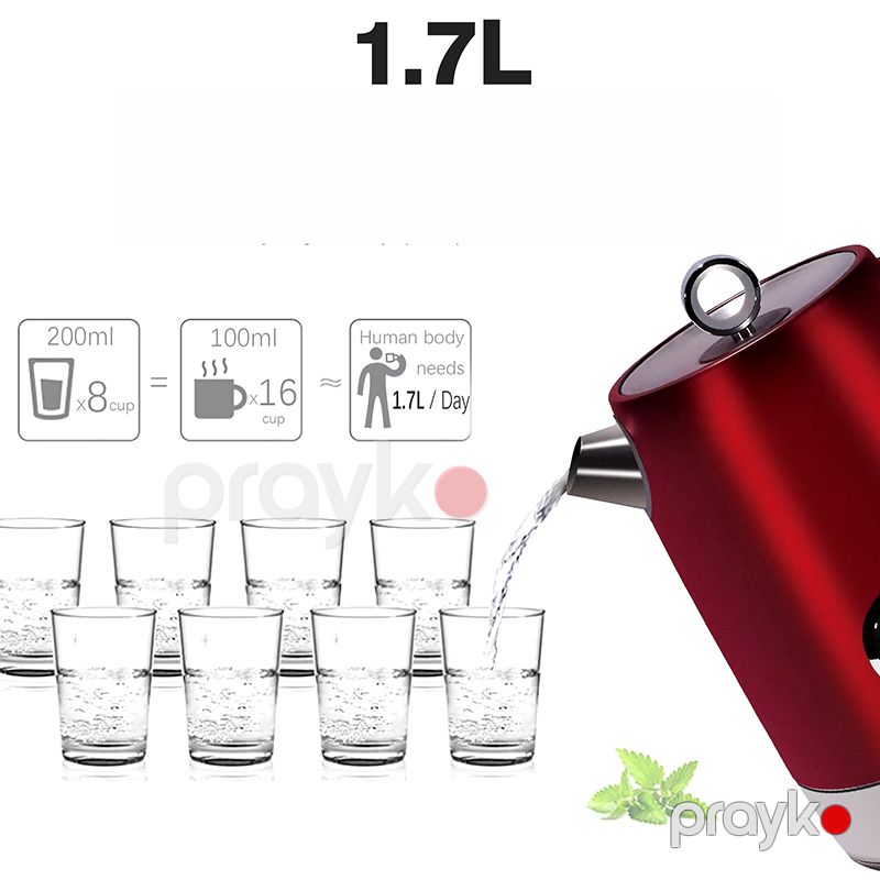 Sonıfer SF-2086 Çoxfunksiyalı Elektrikli Çaydan Paslanmaz Polad Elektrikli Çaydan Kettle 2200 W — Elektrik çaydanları və termoslar, Bakı (6)
