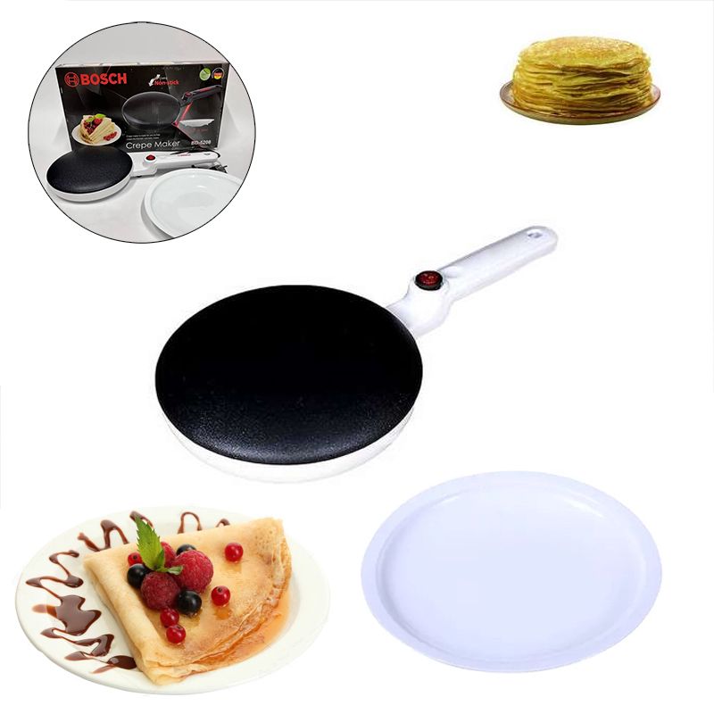 Elektrikli Krep Hazırlayan BD-5208 Bosch Pancake Bişirici Yapışmaz Mətbəx Tosteri 650W Gücündə Portativ Toster — Toster və vaflyasıcı, Bakı (3)