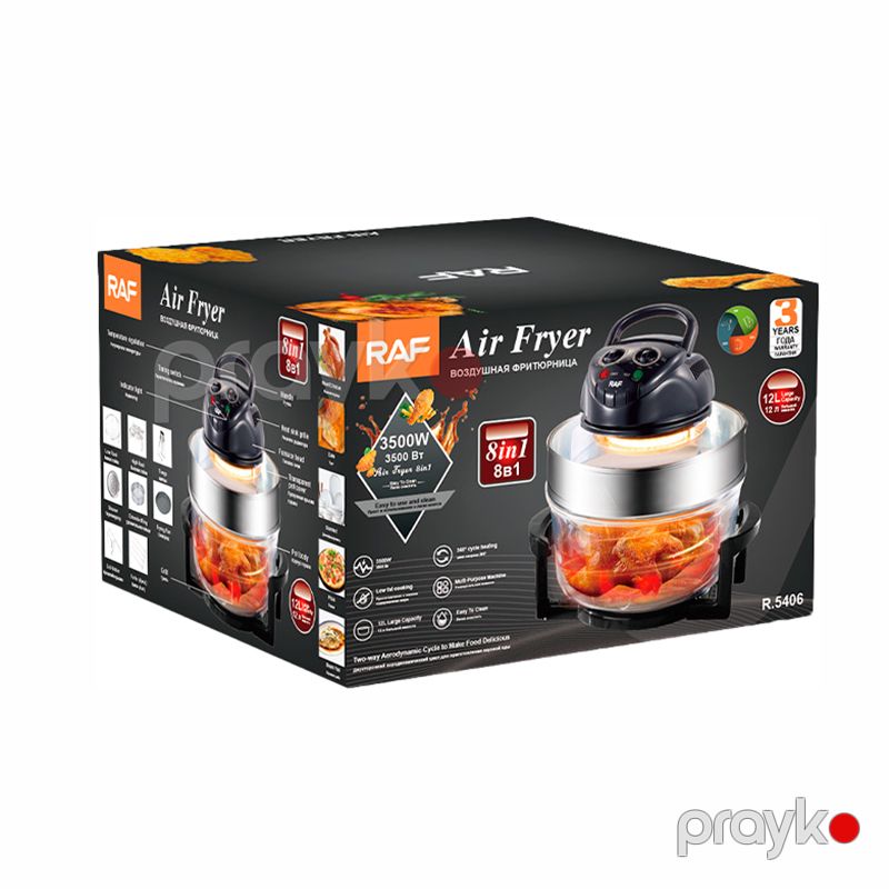 RAF R.5406 Çoxfunksiyalı Airfryer Hava Fritöz Elektrikli Qızardıcı 3500W — Digər mətbəx texnikası, Bakı (6)