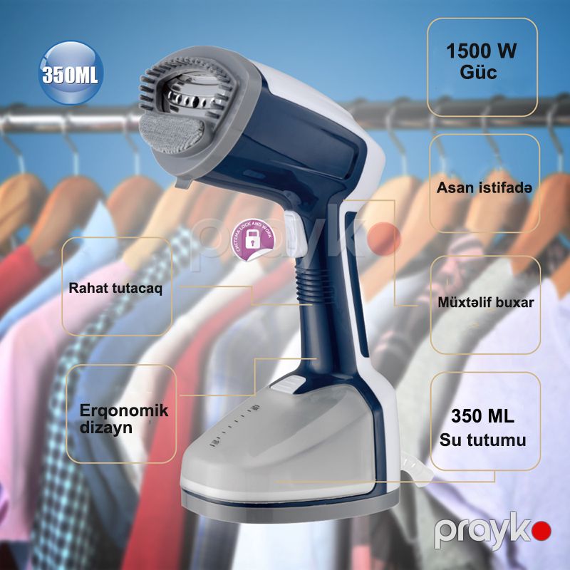 RAF Yüksək Keyfiyyətli 1200W Gücündə Buxarlı Paltar Ütüsü R.1226 Elektikli Paltar Ütüləyən 350 Ml — Ev texnikası, Bakı (4)