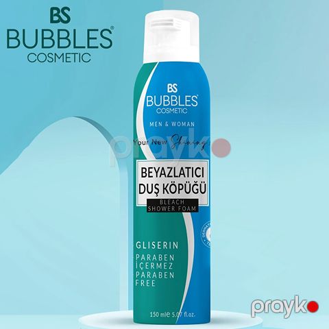 Bs Bubbles Cosmetic Dəri Ağardıcı Duş Köpüyü 150ml Sızanaqlara Qarşı Nəmləndirici Üz Yuma Spreyi — Bakı