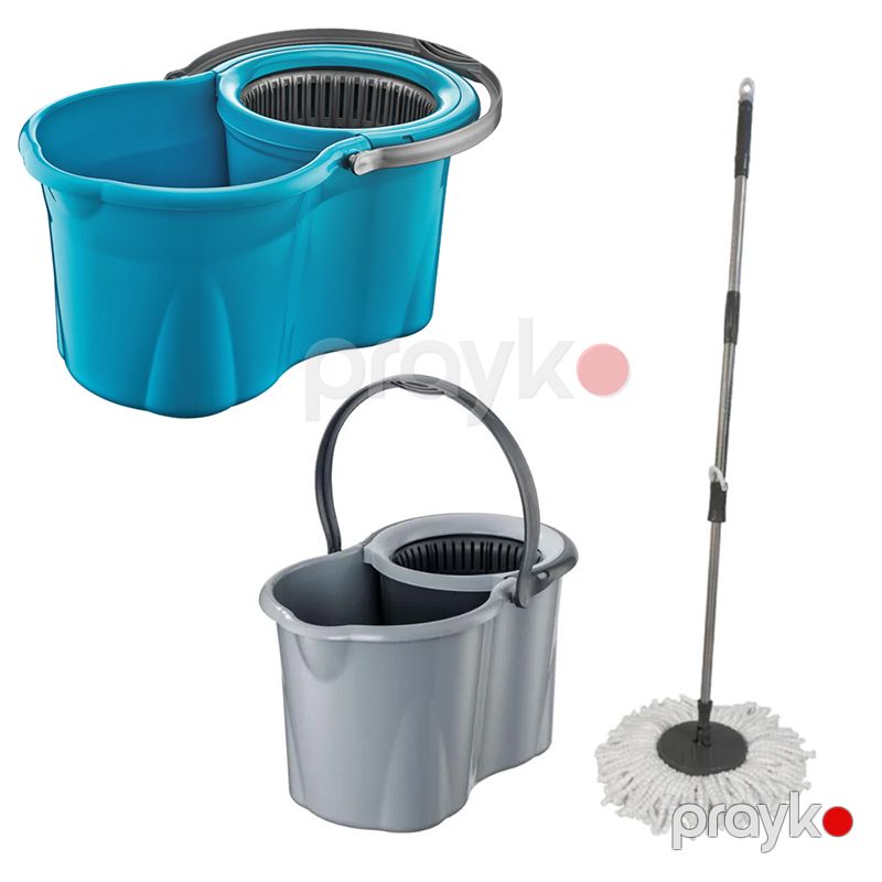 Planet Spin Mop Classic 19 lt UP 613 Tənzimlənə Bilən Mop Dəsti Temizlik Seti Mikrofiber 360 dərəcə Döşəmə Təmizləyici — Mallar, Bakı (2)