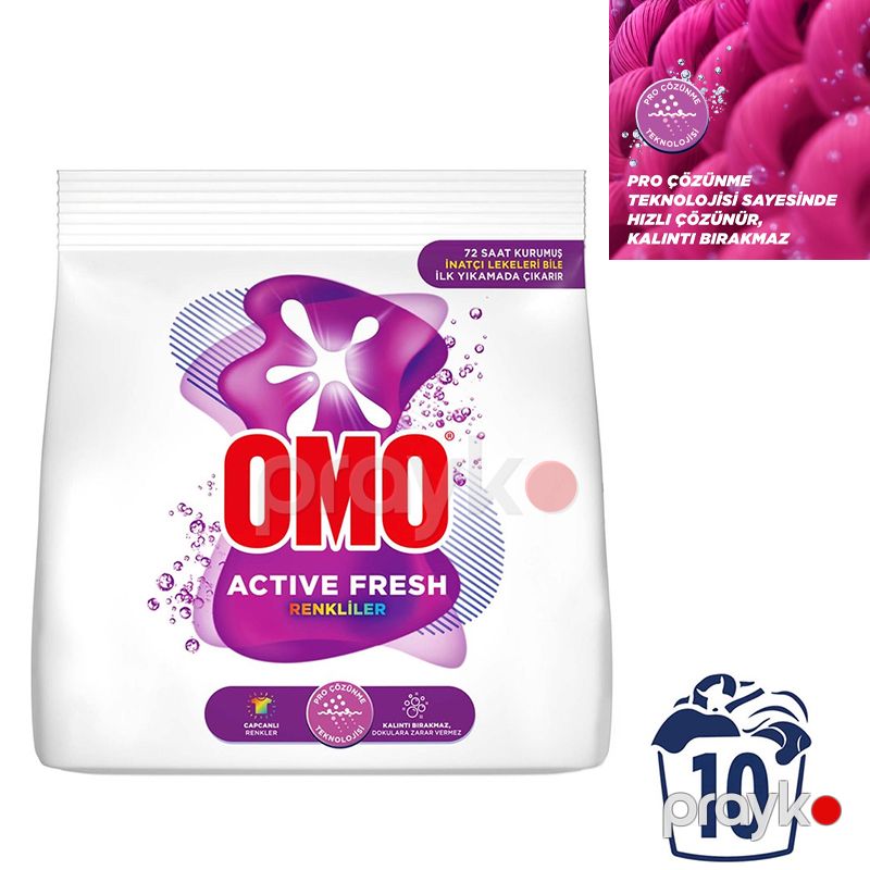 Omo Active Fresh Colors Pudra Yuyucu 1,5 KG Ləkələr Üçün Paltar Yuyucu Vatisə Omo Pro Çözücü — Mallar, Bakı (4)