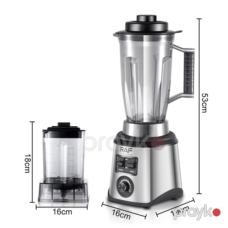 RAF R.2863 - Blender, Yüksək Keyfiyyətli Blender, 6 Bıçaqlı, 2L, Elektrikli Smuzi Blenderi, Əzmə Funksiyası ilə — Blenderlər, xırdalayanlar və mikserlər, Bakı (5)