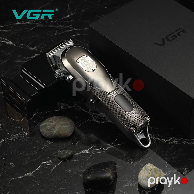 VGR V-276 Tənzimlənən Metal Saç Təraş Maşını Simsiz LED Displeyli Peşəkar Elektrikli Trimmer — Usturalar, trimmerler və epilyatorlar, Bakı (2)