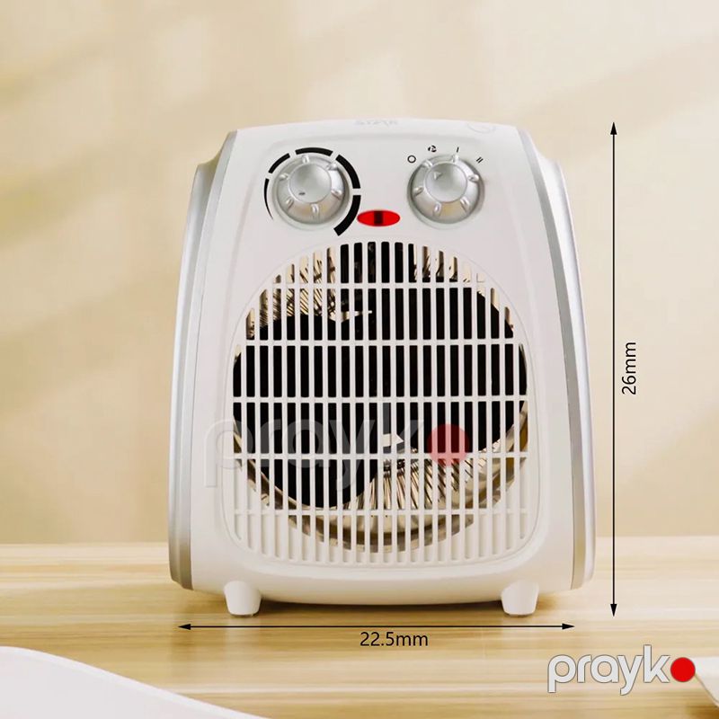 Winning Star ST-4084 2000W Ev Ofisi Üçün Portativ Mini Elektrikli Fan Qızdırıcı Ağ Rengli Kiçik Ölçülü Qızdırıcı Ventilyator — Isıtıcılar və isı ventilatorları, Bakı (6)