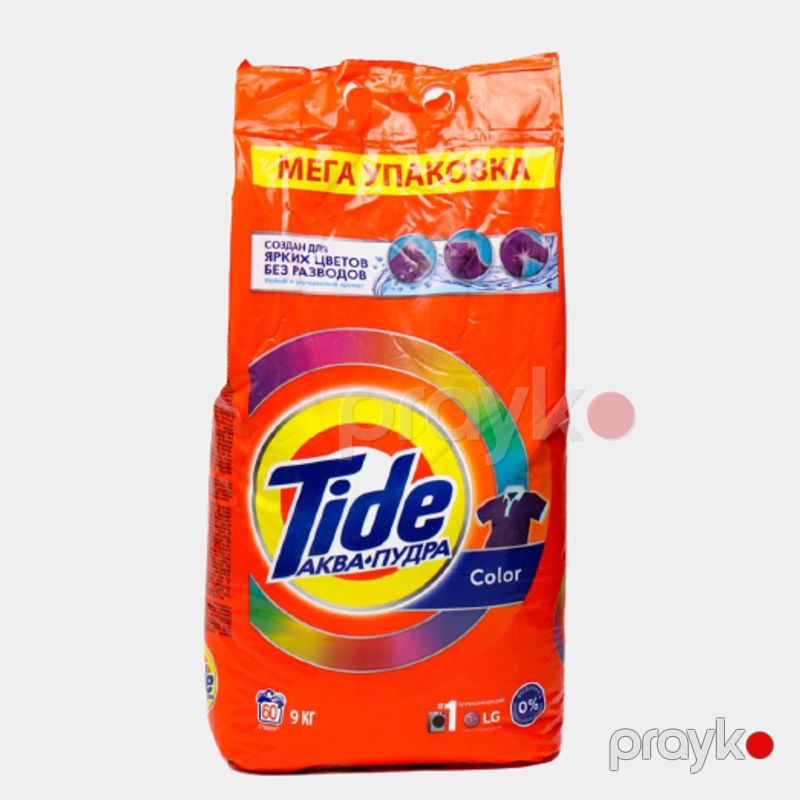Tide Rəngli Geyimlər Üçün Yuyucu Toz 9kq Paltaryuyan Üçün Toz 9kq Tozu Avto Rəng 9KG 60 Avtomat Yikama — Mallar, Bakı (2)