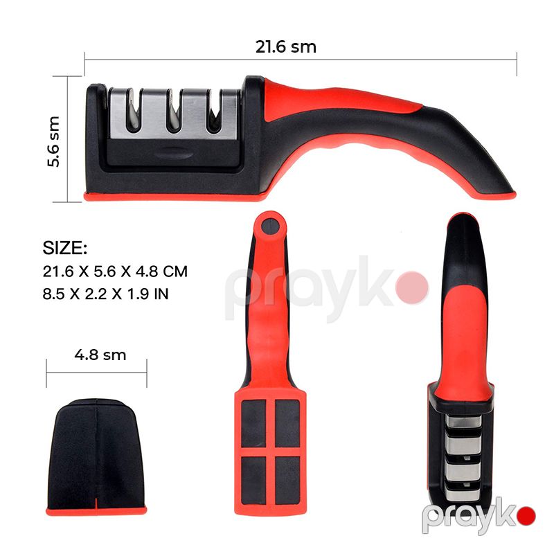 Mətbəx üçün Çoxfunksiyalı 3 Mərhələli Bıçaq İtiləyici Volfram Polad İkitərəfli Kəsici Bıçaq İtiləyici — Qablar və mətbəx əşyaları, Bakı (3)