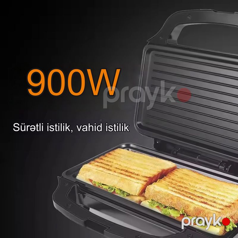 Sonifer SF-6055 Çoxfunksiyalı Yüksək Keyfiyyətli Toster Portativ 900W Gücündə Toster — Toster və vaflyasıcı, Bakı (4)