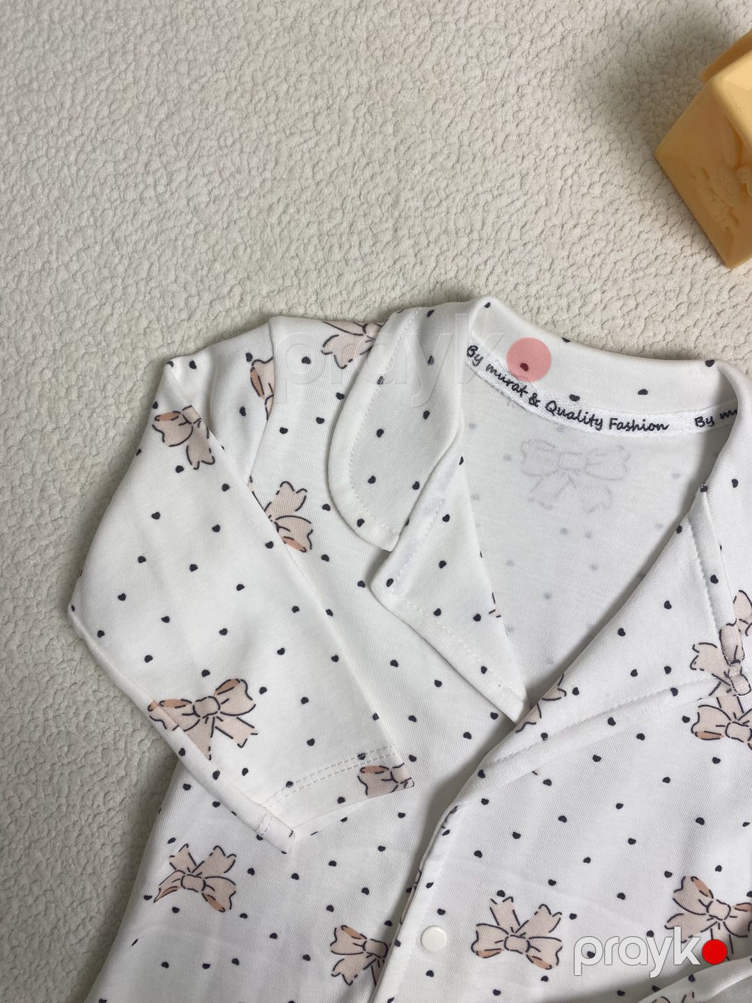 Şalvarlı pijama dəsti qızlar üçün VC_2625647, pambıq, ağ, ölçü 9-12 ay — Mallar, Bakı (3)