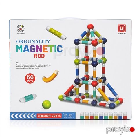 Maqnit konstruktoru Originality Magnetic Rod, 3+, 66 element — Bakı