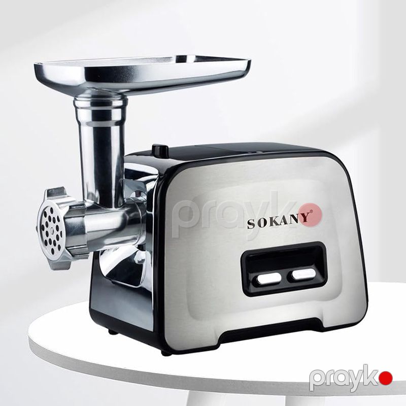 Sokany SK-090 Paslanmayan Polad Elektrikli Ətçəkən 3500W güclü ət çəkən maşın — Digər mətbəx texnikası, Bakı (3)