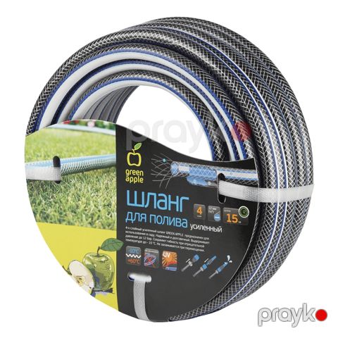 Suvarma şlanqı Yaşıl Alma GWGH6-030, boz, 15 m — Bakı