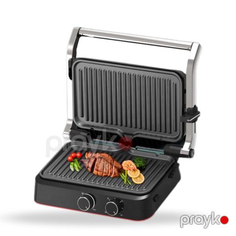 Sokany SK-08145 - 2-si 1-də Qril Bişirici, Vafli Bişirici, 1500W Güc, Güclü Toster — Bakı