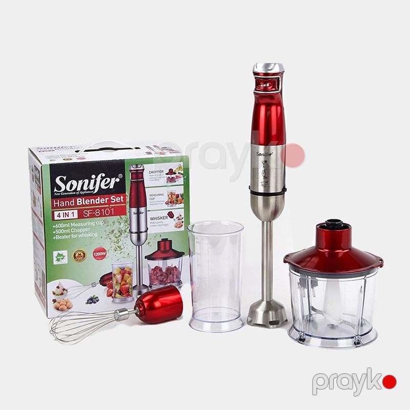 Sonifer SF-8101 Çoxfunksiyalı Elektrikli Blender Dəsti Yumurta Çırpıcı 1200 W — Blenderlər, xırdalayanlar və mikserlər, Bakı (3)