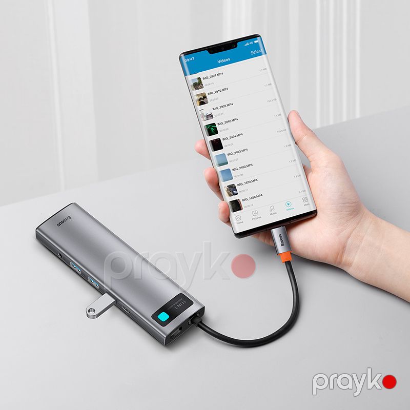 Baseus Metal Gleam Series 11-də 1 Çoxfunksiyalı Tip C Hdmi Çoxfunksiyalı Metal Gleam Series — Telefonlar və qadjetlər, Bakı (5)