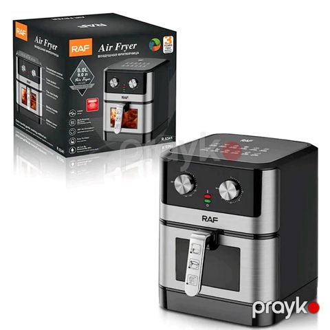 Raf Hava Fritöz 8lt Qara R-5341 1500W Airfrey Peşəkar Air Frey RAF Air Fryer 8lt — Bakı