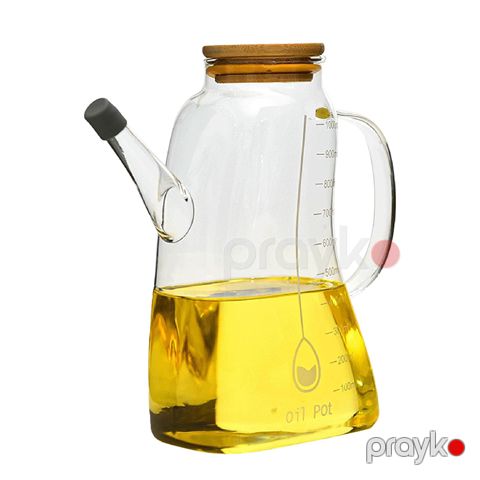 Şüşə Yağ Qabı Yağ Şüşəsi 1000 ML — Bakı