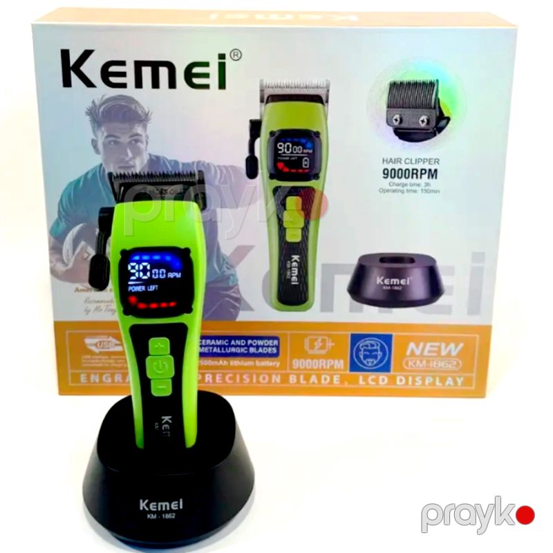 Kemei KM-1862 - Trimmer Professional Saç Kəsicisi 9000RPM Motorlu Saç Kəsici Maşın — Usturalar, trimmerler və epilyatorlar, Bakı (3)