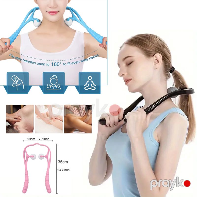 Boyun Roller Masaj Aləti Roller Boyun Roller Masaj Alətləri Əzələ Masajı, Ağrı kəsici üçün Rolikli Boyun Əl Masajı — Masaj aparatları, Bakı (5)