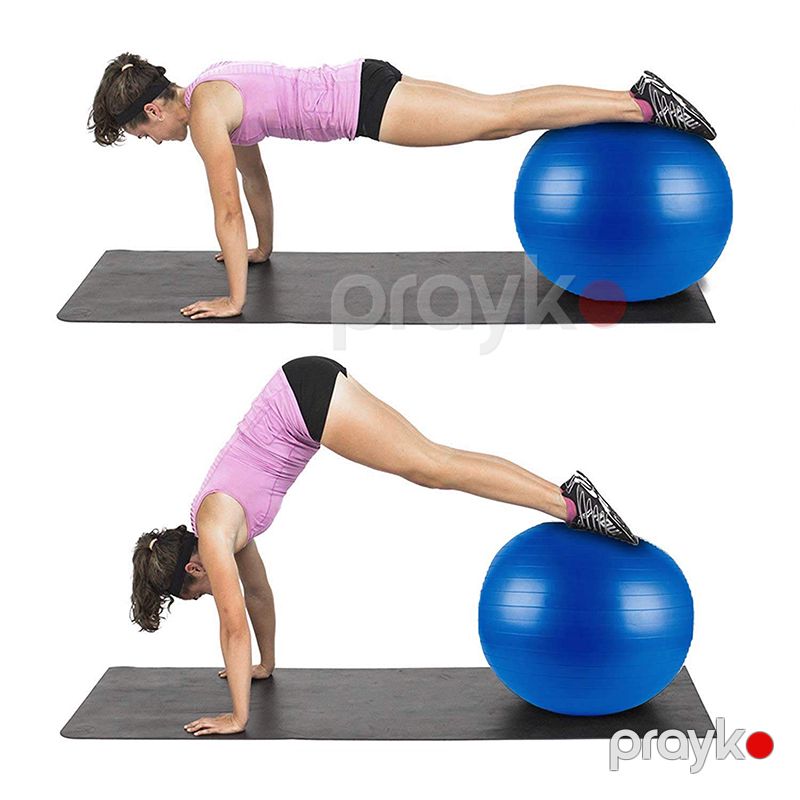 Partlamaya Qarşı Yoqa Topu Fitness Plates Topu Fitness Ball 75sm Yumşaq Gimnastika Topu Swissball Ball Pompası — Fitness və yoqa, Bakı (3)