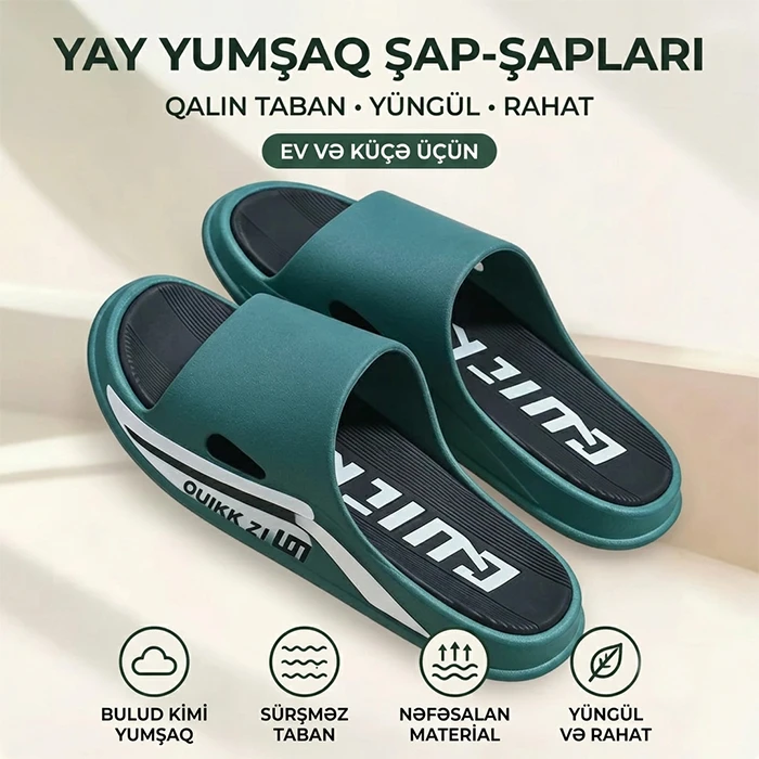 Yay üçün yumşaq "Ouıkk" şap-şapları - Həm ev, həm də küçə üçün rahat və çevik — Geyim, ayakkabı, aksesuarlar, Bakı (4)