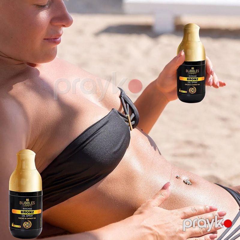 Kakao və Kök Ekstraktlı Güclü Bronzlaşdırıcı Yağlı Sprey Bs Bubbles Cosmetic Suya Qarşı Davamlı Bronzlaşdırıcı Krem — Gözəllik və səhiyyə, Bakı (2)