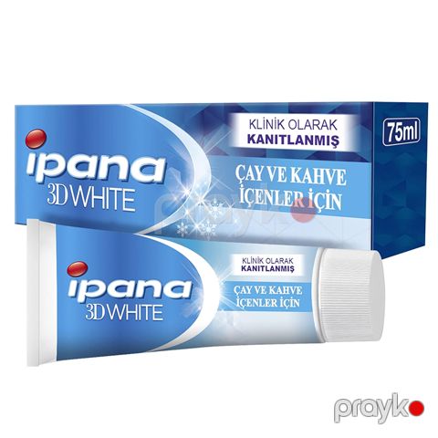 Ipana 3 Boyutlu Beyazlık Diş Macunu Çay ve Kahve İçenler İçin 75 ml Diş Macunu Diş Ağardıcı Məcun — Bakı
