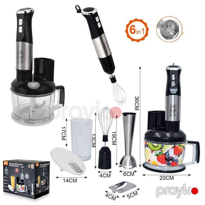 6-da 1-də Blender Dəsti RAF R.299 Qarışdırıcı, Doğrayıcı Əl Blenderi 1500 W Blender RAF R.299 — Blenderlər, xırdalayanlar və mikserlər, Bakı (6)