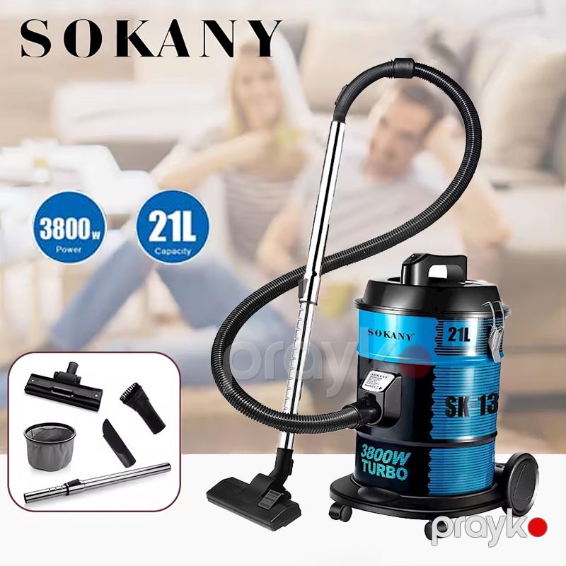 Tozsoran Sokany SK-13021 Mavi 3800 Vatt Gücündə Barabanlı Döşəmə Tozsoranı Elektrikli Tozsoran Vacuum Cleaner — Tozsoran, Bakı (3)