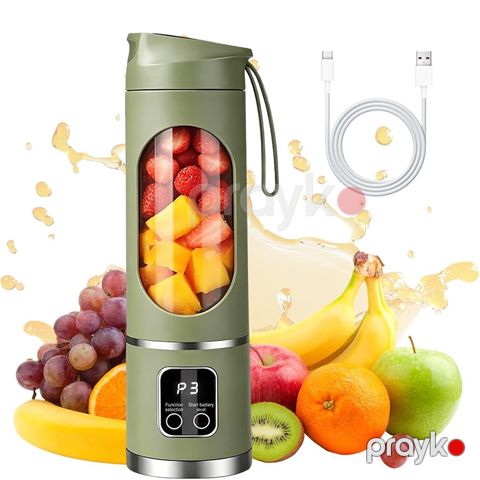 Mini Juice HS-860 6 bıçaqlı kokteyl blenderi Simsiz Meyvə Qarışdırıcı Blender — Bakı