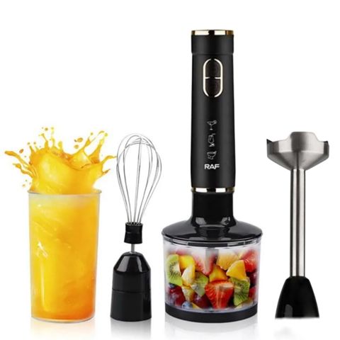 RAF R368B 4-ü 1 Arada Blender Dəsti 800W Gücündə Mikser Seti Portativ RAF Əl Blender Dəsti 15000rpm — Mətbəx texnikası