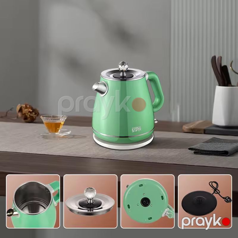 Star ST-6016 Elektrikli Çaydanı 1.8L Termostat Nəzarəti 304 Paslanmayan Poladdan İki Qatlı Elektrik Çaydanı — Elektrik çaydanları və termoslar, Bakı (6)
