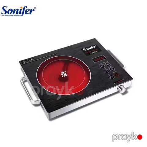 Sonifer SF-3043 Keramika Səthli Elektrik Sobası Qızdırıcı Elektrikli Bişirmə Pilitəsi 2000W — Bakı
