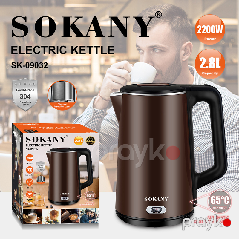 Sokany SK-09032 - Elektrikli Çaydan — Elektrik çaydanları və termoslar, Bakı (4)