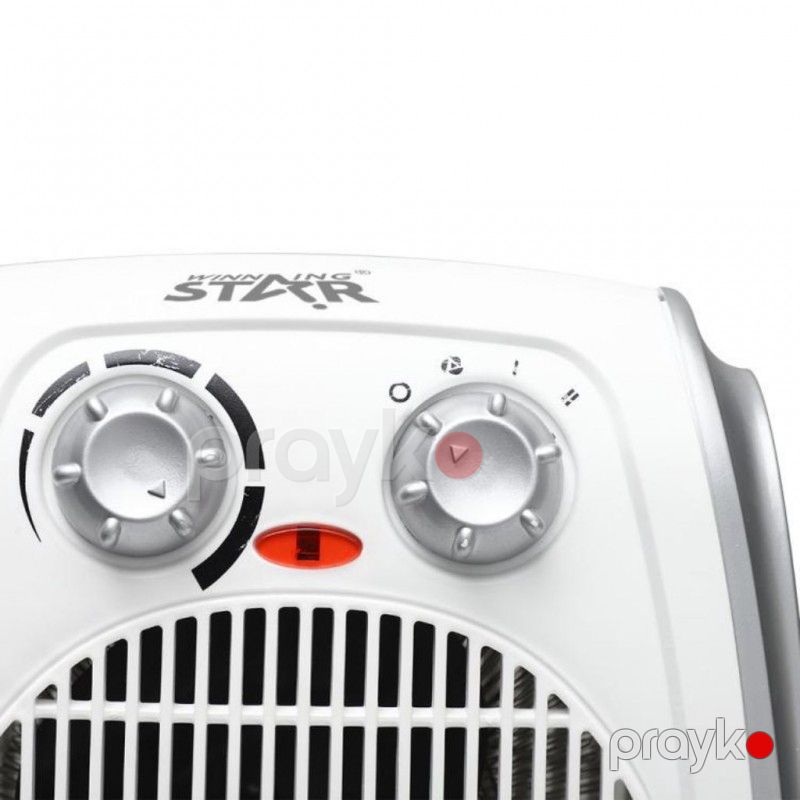 Winning Star ST-4084 2000W Ev Ofisi Üçün Portativ Mini Elektrikli Fan Qızdırıcı Ağ Rengli Kiçik Ölçülü Qızdırıcı Ventilyator — Isıtıcılar və isı ventilatorları, Bakı (3)