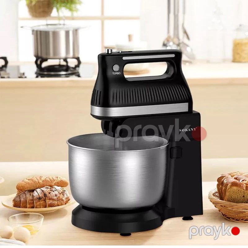 Sokany SK-6663 Mətbəx Mikseri 500W Yüksək Güclü Saf Mis Motor Beş Pilləli Sürət Tənzimləməsi Tutum 4L — Blenderlər, xırdalayanlar və mikserlər, Bakı (7)