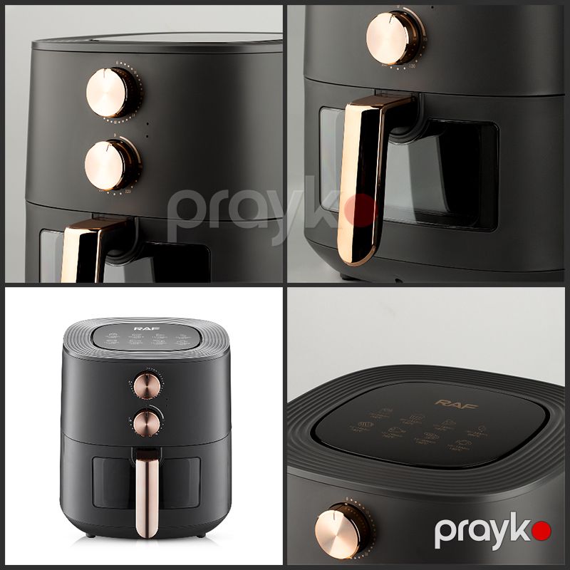 RAF Çoxfunksiyalı Hava Fritöz Görünən Pəncərəyə Sahib Böyük Tutumlu Elektrikli Air Fryer 7.2L Yağzsız Bişirmə Özəlliyi — Digər mətbəx texnikası, Bakı (5)