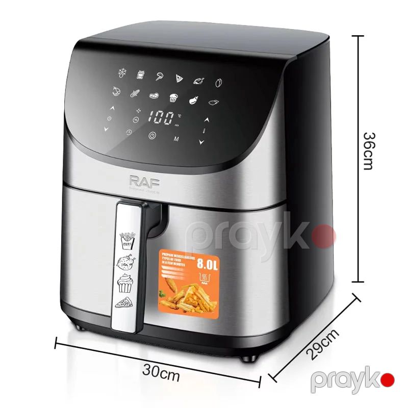 RAF R.5265 Çoxfunksiyalı Elektrikli Qızardıcı Hava Fritöz Airfryer 2000W — Digər mətbəx texnikası, Bakı (2)
