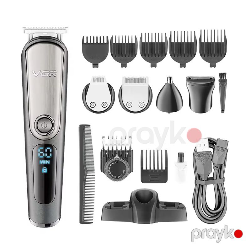 VGR V-105 Çoxfunksiyalı Saç Saqqal Təraş Maşını Burun Qulaq Trimmer Dəsti 5W — Usturalar, trimmerler və epilyatorlar, Bakı (2)
