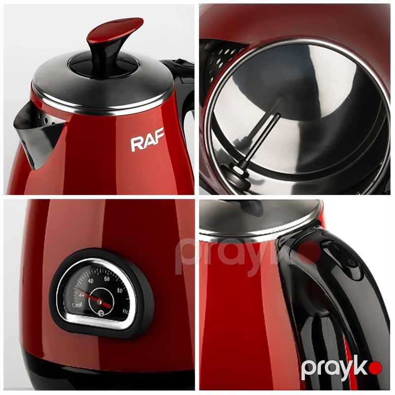 Professional RAF Elektrikli Çaydan 1500 W Gücə Məxsus R.7822 Tempratur Göstəricili Polad Çaydan 1.5 L SuTutumu — Elektrik çaydanları və termoslar, Bakı (3)