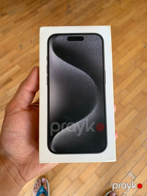 Apple iPhone 15 Pro Black Titanium 512GB/8GB qutusu — Bakı
