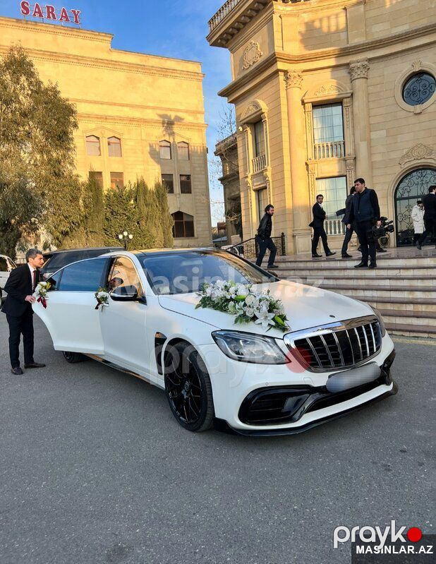 Mercedes S class Long S63, 2019 il — Minik avtomobili icarəsi, Bakı (2)