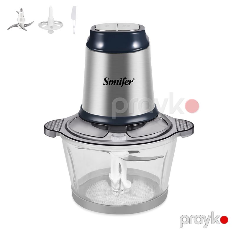 Sonifer SF-8078 Doğrayıcı 300W 2 Sürətli Mühərrik 1.8L Qab Çoxfunksiyalı Ət Tərəvəzli Yemək Doğrayıcı Elektrikli — Ev texnikası, Bakı (5)