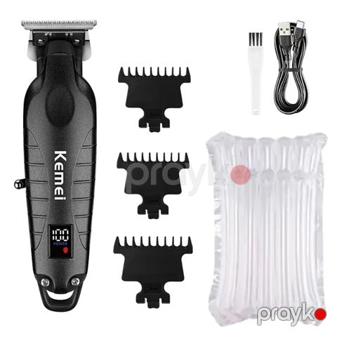 Kemei KM-2293 Saç Saqqal Təraş Maşını Yüksək Keyfiyyətli Professional Kişi Üçün Trimmer — Bakı
