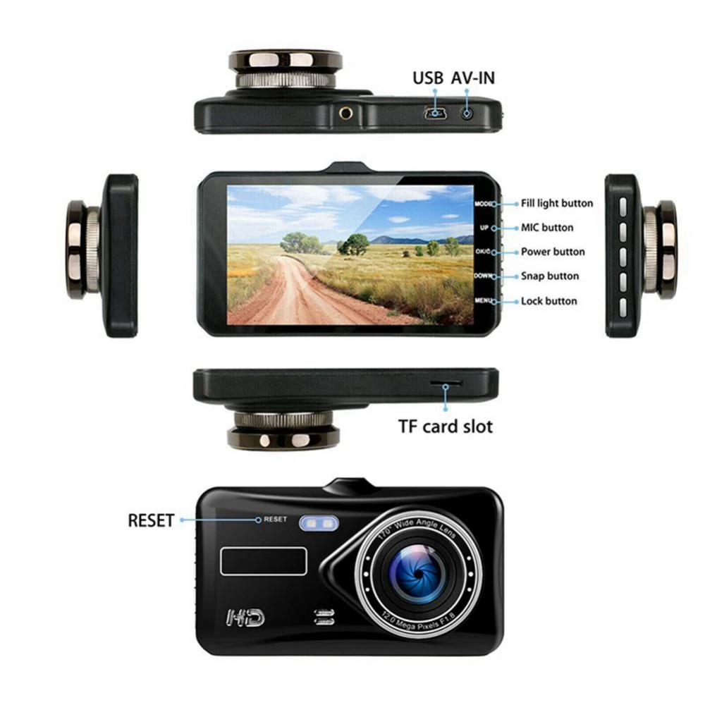 BT-100CC avtomobil video qeydiyyatçısı - iki kamera, 4 düym sensorlu ekran. Hədiyyə kompaniyası: MikroSD yaddaş kartı 32 Gb 10 klass — Mallar, Bakı (6)