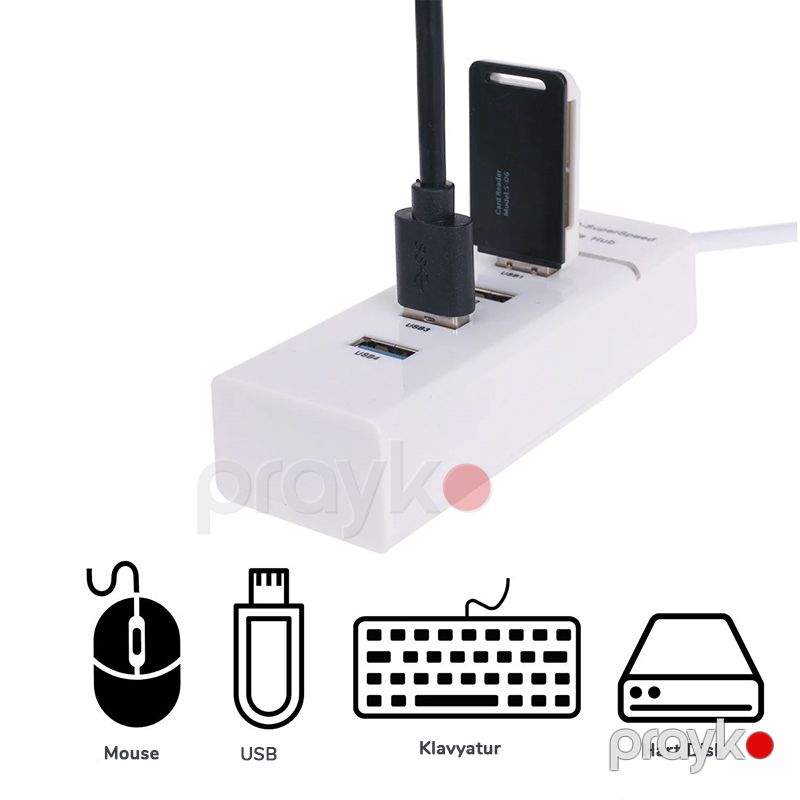 Çox Cərgəli In-line Plug Mobil Telefon Şarj Doldurma Rozetkası 4 USB Şarj Doldurma Cihazı 15W — Mallar, Bakı (4)